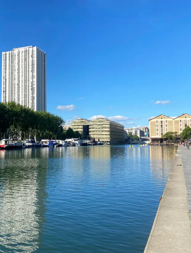Image du canal Saint-Martin à Paris, à deux pas de l'hôtel